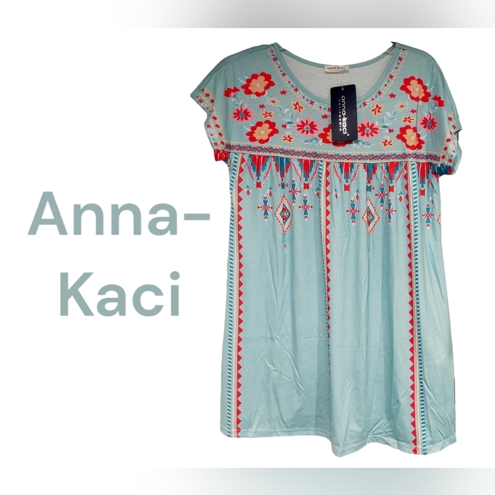 Anna kaci dress new with tags blue  M/L